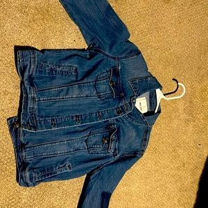 I am selling a Nine West Jean jacket, barely used size medium, dark blue colored